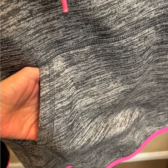 DANSKIN NWOT Pink Black And Gray Hoodie Hooded Sweatshirt Jacket Coat Dri Layer - Picture 12 of 14